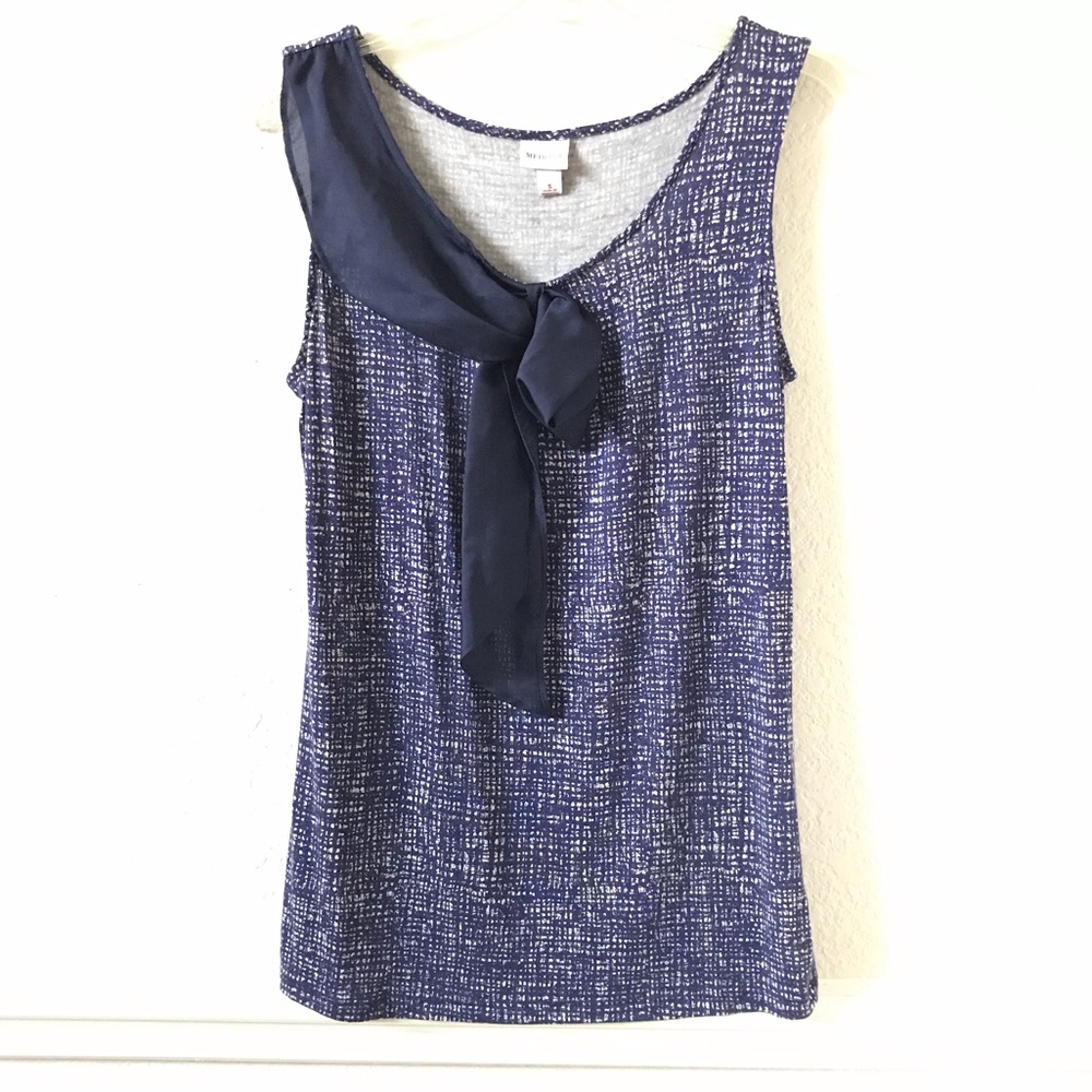 Target Merona Blue Rayon Sleeveless Top Size S